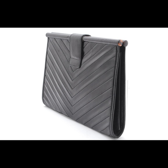 Vintage Yves Saint Laurent Leather Clutch - Picture 3 of 8